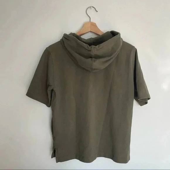Roots | Green Short Sleeve  Fleece Sweatshirt Hoodie Top - Picture 8 of 8